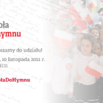 Plakat akcji Szkoła do hymnu