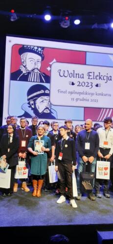 Rozdanie nagród w ogólnopolskim finale „Wolna Elekcja 2023”