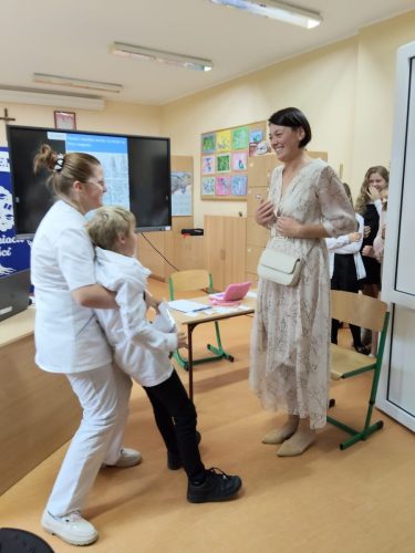 Nauczyciel w gabinecie lekarza