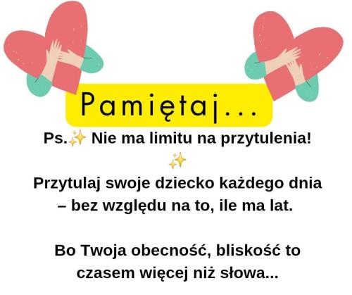 8 powodów dla których warto przytulić dziecko